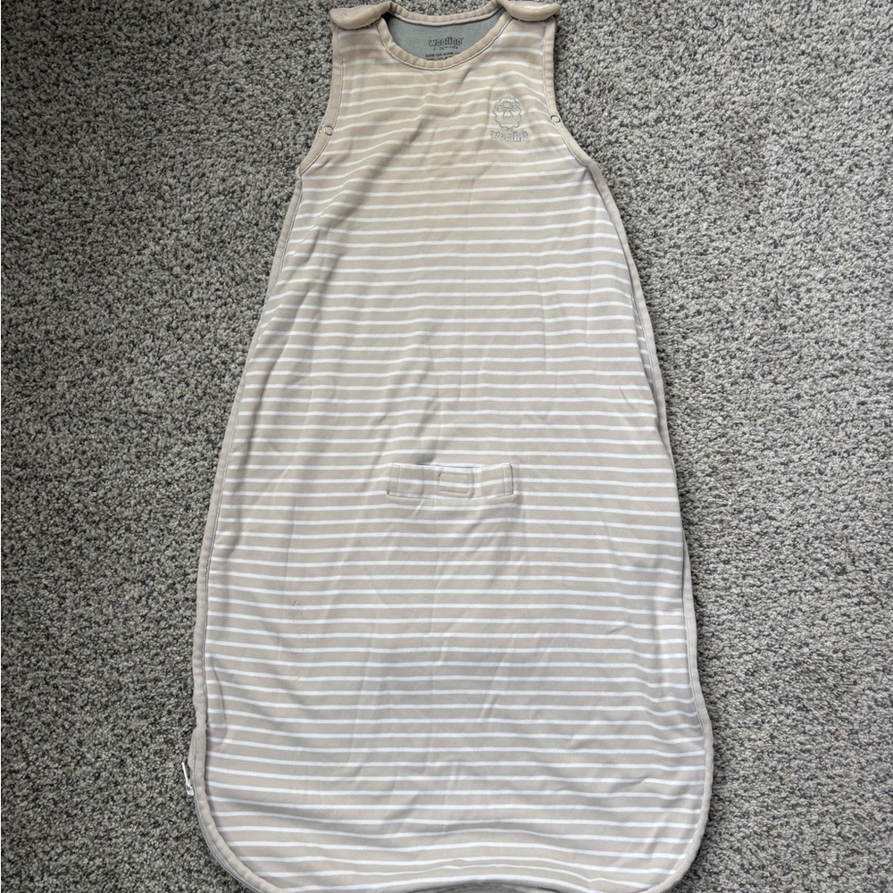 Woolino 4 seasons Striped Gray Sleep Sack